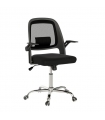 Silla de oficina Bucarest color Negro, cómoda y ergonómica, silla escritorio barata y de calidad. Sayez