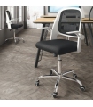 Silla de oficina Kiev color Negro y Blanco, silla despacho cómoda y ergonómica, silla escritorio barata. Sayez