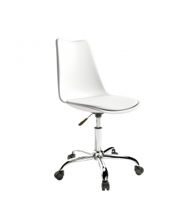 Silla de oficina Bremen color Blanco, cómodo y ergonómica, silla escritorio barata y de calidad. Sayez