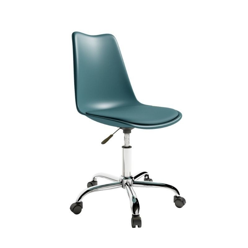Silla de oficina Bremen color Turquesa, cómodo y ergonómica, silla escritorio barata y de calidad. Sayez
