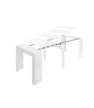 Mesa consola extensible blanca