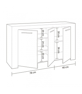 Mueble Aparador Blanco Ambit