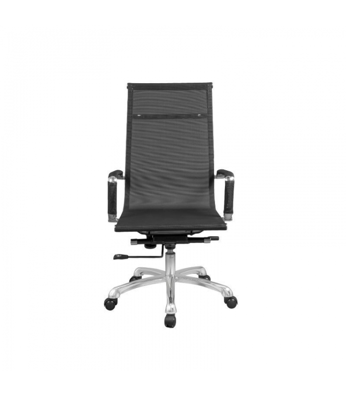 Silla de oficina y escritorio Bolonia color negro, barata, ambiente elegante y cómoda. Sayez