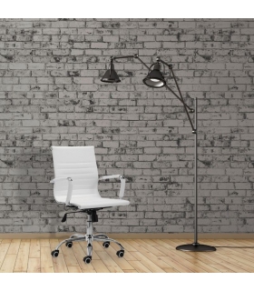 Silla de oficina y escritorio Lucy blanca, barata, cómoda y elegante ambiente moderno. Sayez