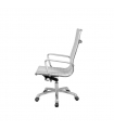 Silla de oficina Boss cómoda y elegante barata color blanco lateral silla. Sayez