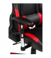 Silla de oficina gaming Silverstone negra y roja, brazos 2D con ajuste horizontal, ergonómica y cómoda. Sayez