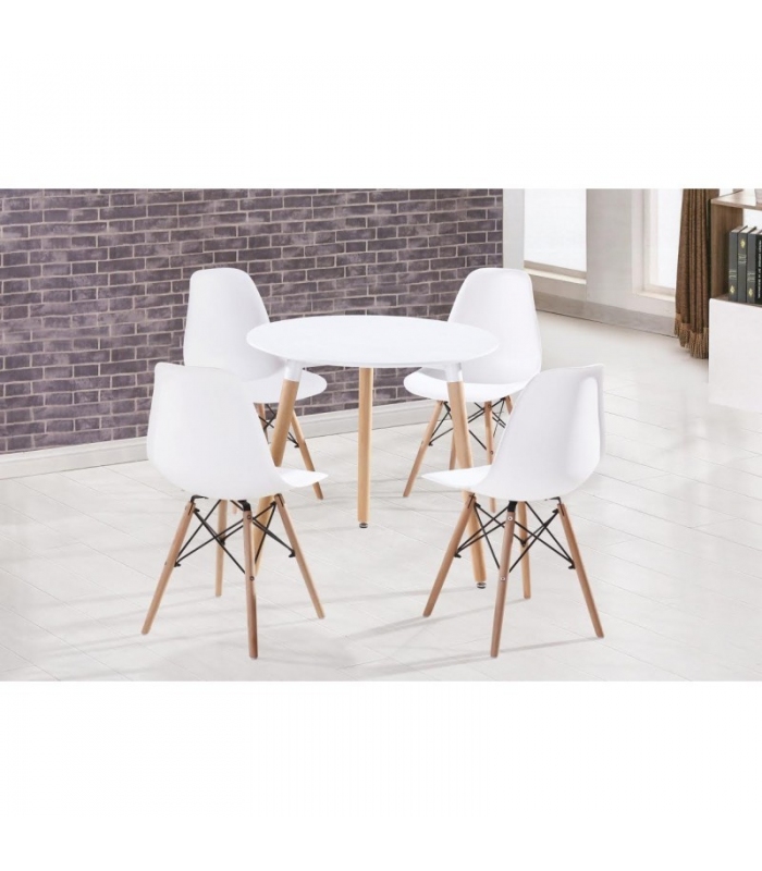 Silla Tower wood Nordica Blanca