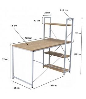 Mesa Escritorio con Estanteria Dobby, pictograma|SAYEZ|