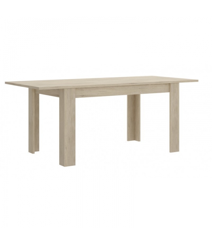 Conjunto Mesa Ness Natural y 4 sillas Tower Blancas