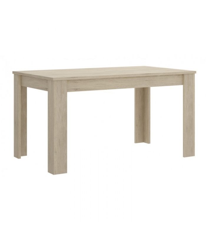 Conjunto Mesa Ness Natural y 4 sillas Tower Blancas |SAYEZ|