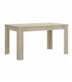 Conjunto Mesa Ness Natural y 4 sillas Tower Blancas