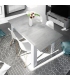 Conjunto Mesa Kendra Cemento y 4 sillas Tower