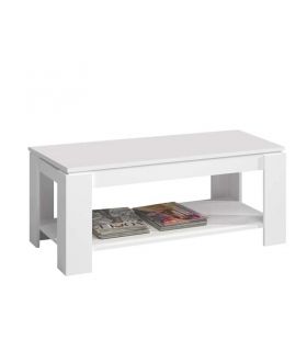 Mesa Centro Elevable Blanca Ambit |SAYEZ|