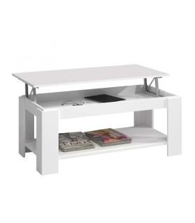Mesa Centro Elevable Blanca Ambit |SAYEZ|
