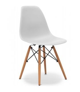Conjunto Mesa Kendra Blanca y 4 sillas Tower |SAYEZ|