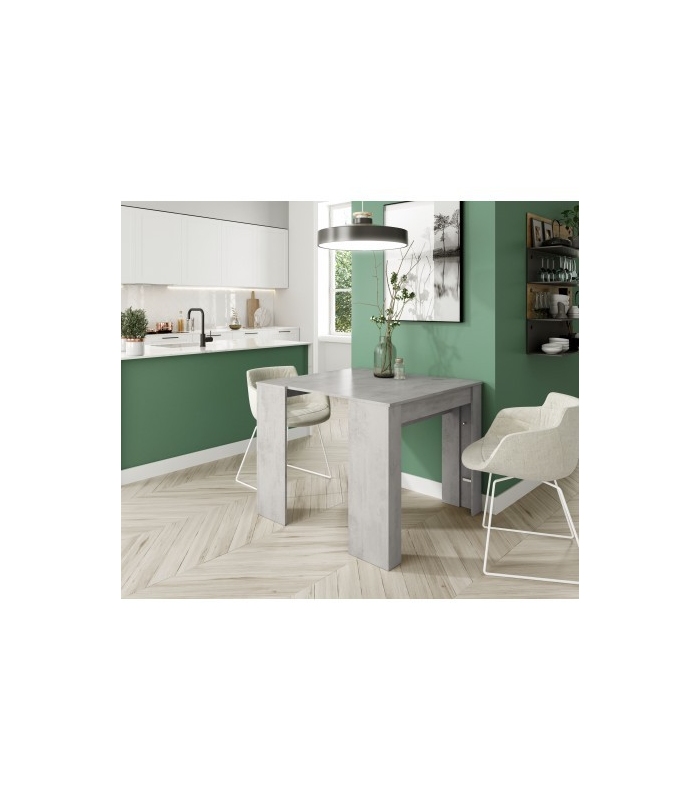 Mesa comedor extensible consola Cemento