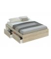 Estructura Cama 4 cajones Roble Canadian |SAYEZ|