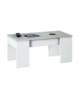 Mesa Centro Elevable Cemento |SAYEZ|