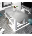 Mesa comedor extensible Cemento