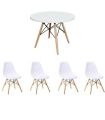Pack Mesa Redonda y Sillas Tower Blanco