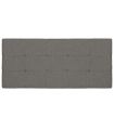 Cabezal Minos de 160 cm en tela dino gris con capitone