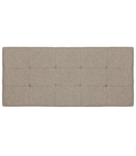 Cabezal Minos de 140 cm en tela dino beige con capitone