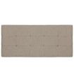 Cabezal Minos de 140 cm en tela dino beige con capitone