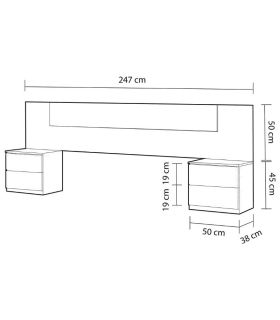 Dormitorio matrimonio Oxido, pictograma |SAYEZ|