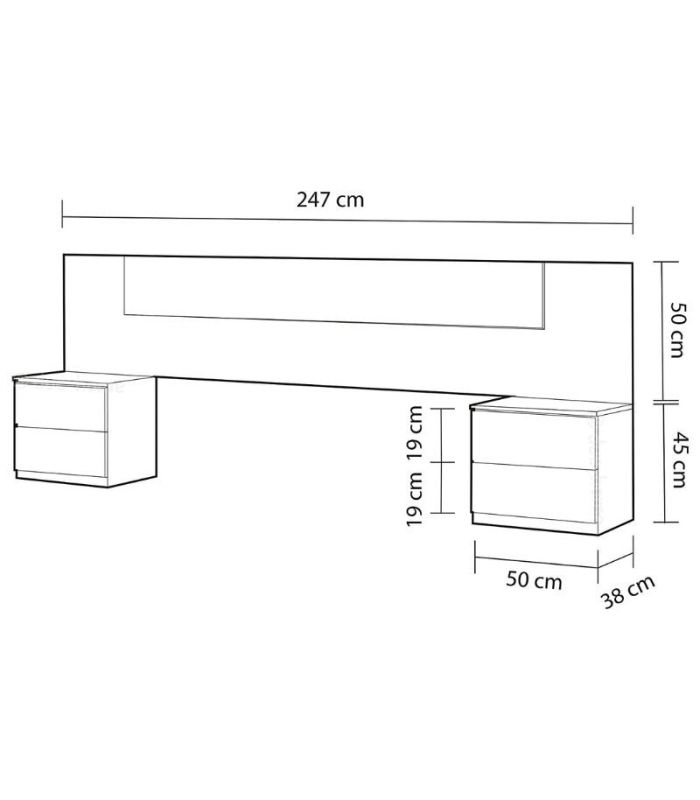 Dormitorio matrimonio Oxido, pictograma |SAYEZ|