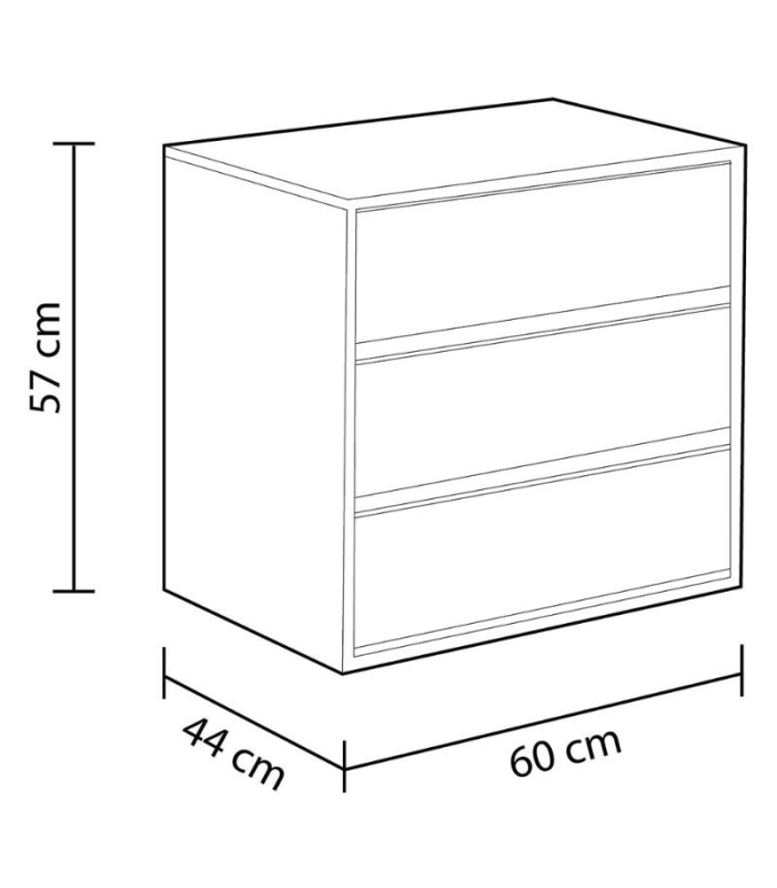 Cajonera interior para armario