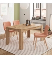 Mesa comedor extensible Kendra Roble Nodi de 140 cm extensible a 190