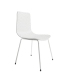 Pack 4 Sillas London para salón o comedor en color blanco con patas metálicas color blanco