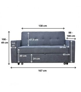 Sofá Cama Izan, pictograma |SAYEZ|