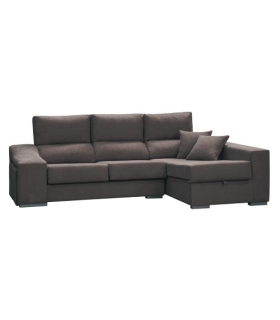 sofa chaiselongue gris barato