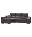 sofá chaiselongue gris oscuro barato oferta